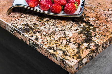 pinky peach granite countertop